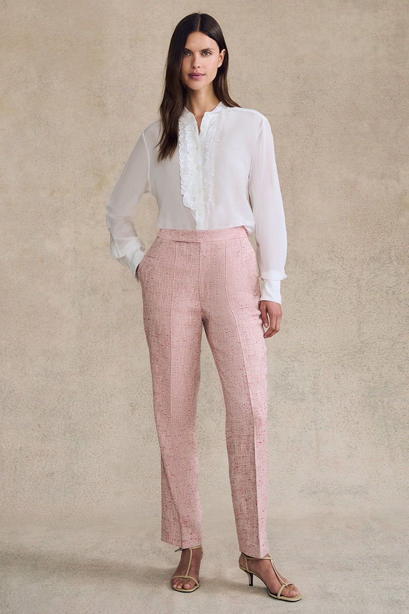 Cigarette Trouser in Silk Cotton - Image 2