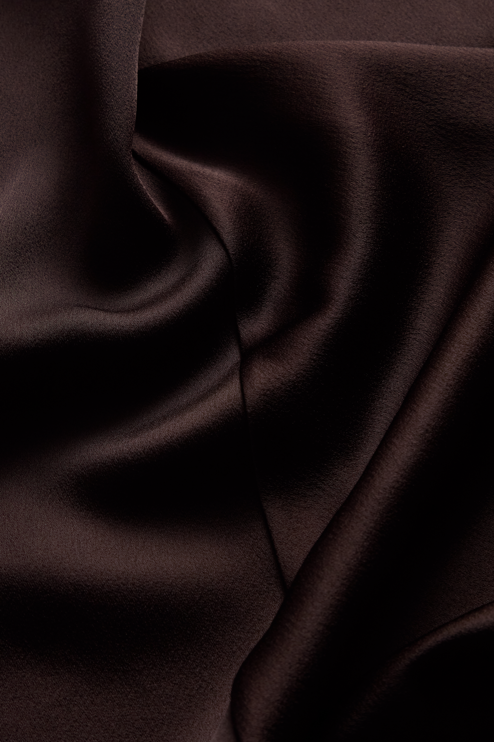 Asymmetrical Twist Dress in Crepe Backed Satin with Lace Insets - Image 6