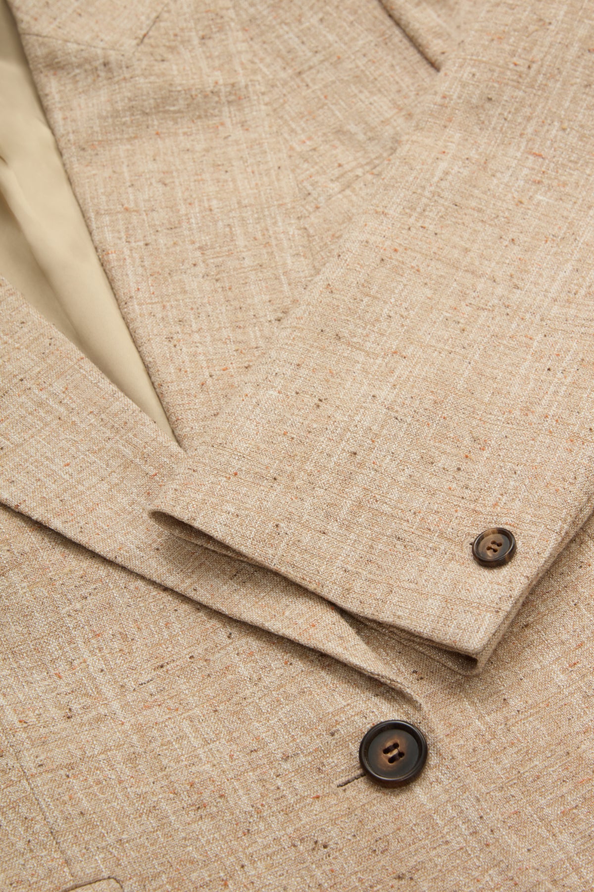 Cropped Single Breasted Jacket in Wool Silk - Image 4