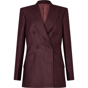 Double Breasted Jacket in Silk Wool