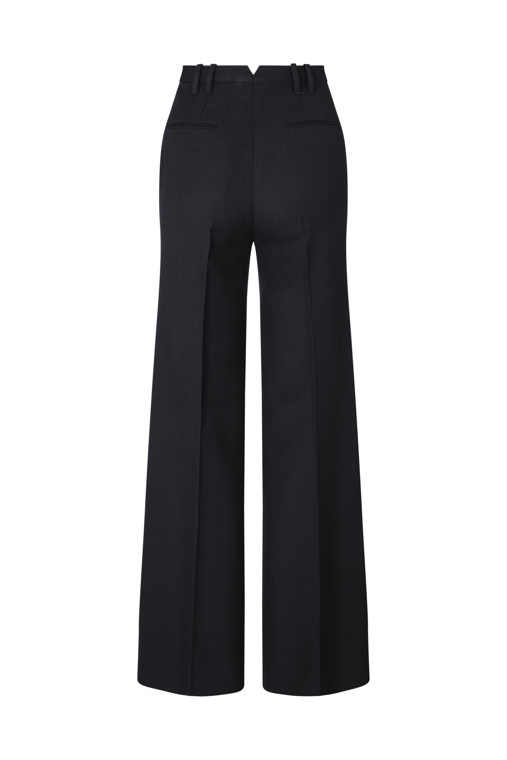 Flared Leg Trouser in Wool Charmelaine - Image 3
