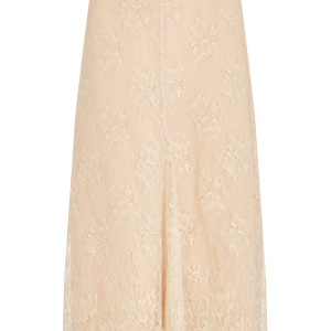 Midi A Line Godet Skirt In Lace
