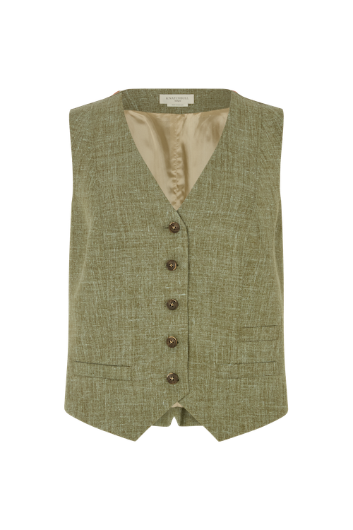 Fitted Waistcoat in Linen
