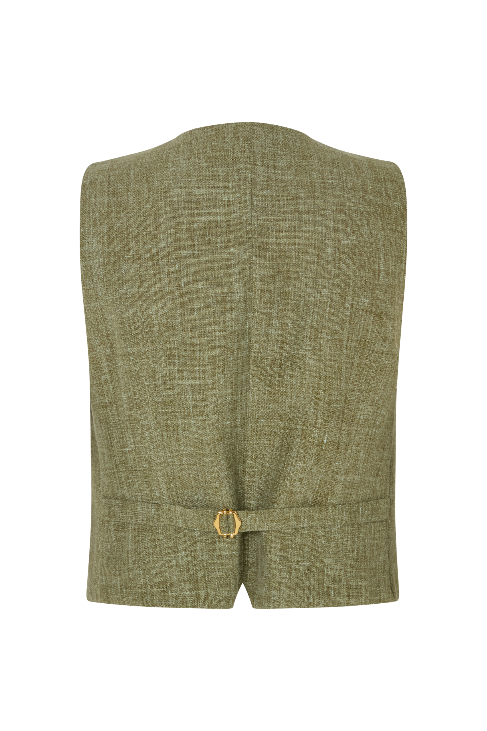 Fitted Waistcoat in Linen - Image 5
