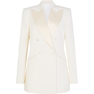 Double Breasted Tuxedo Jacket in Barathea