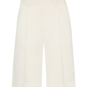 Longline Shorts in Linen