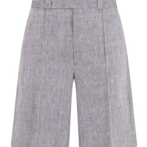 Longline Shorts in Linen