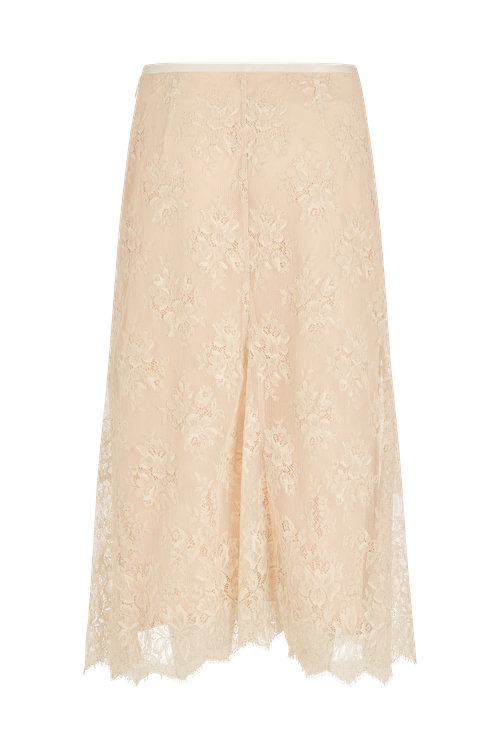 Midi A Line Godet Skirt In Lace - 图片 3