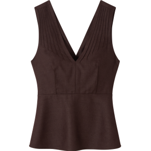 Peplum Pintuck Top in Silk Wool