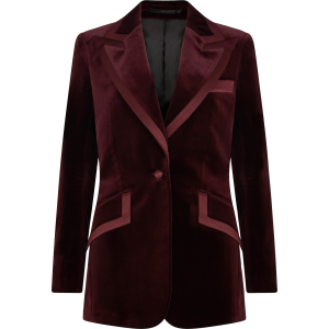 Single Breasted Jacket in Velvet