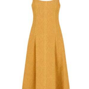 Square Neck Dress in Boucle