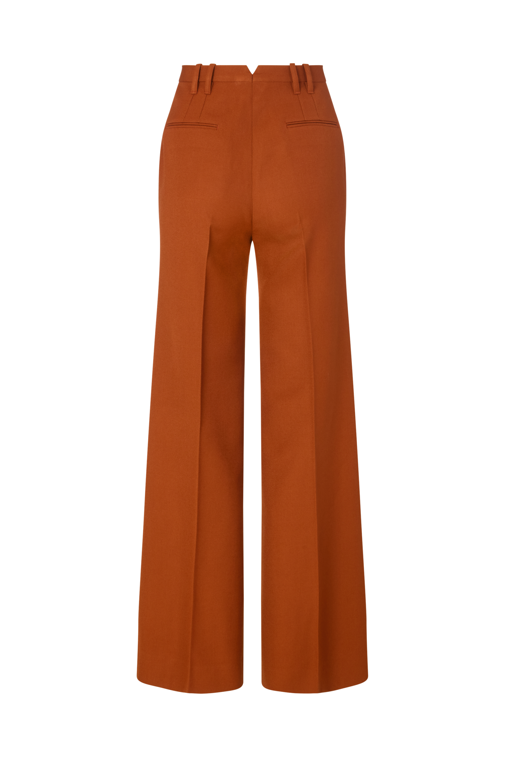 Flared Leg Trouser in Wool Twill - Image 5