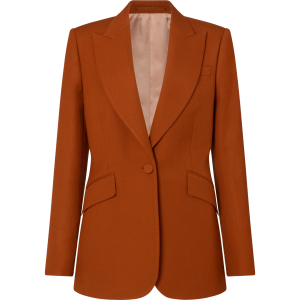 Single Breasted Jacket in Wool Twill