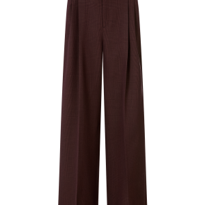 Wide Leg Trouser in Prince of Wales Check