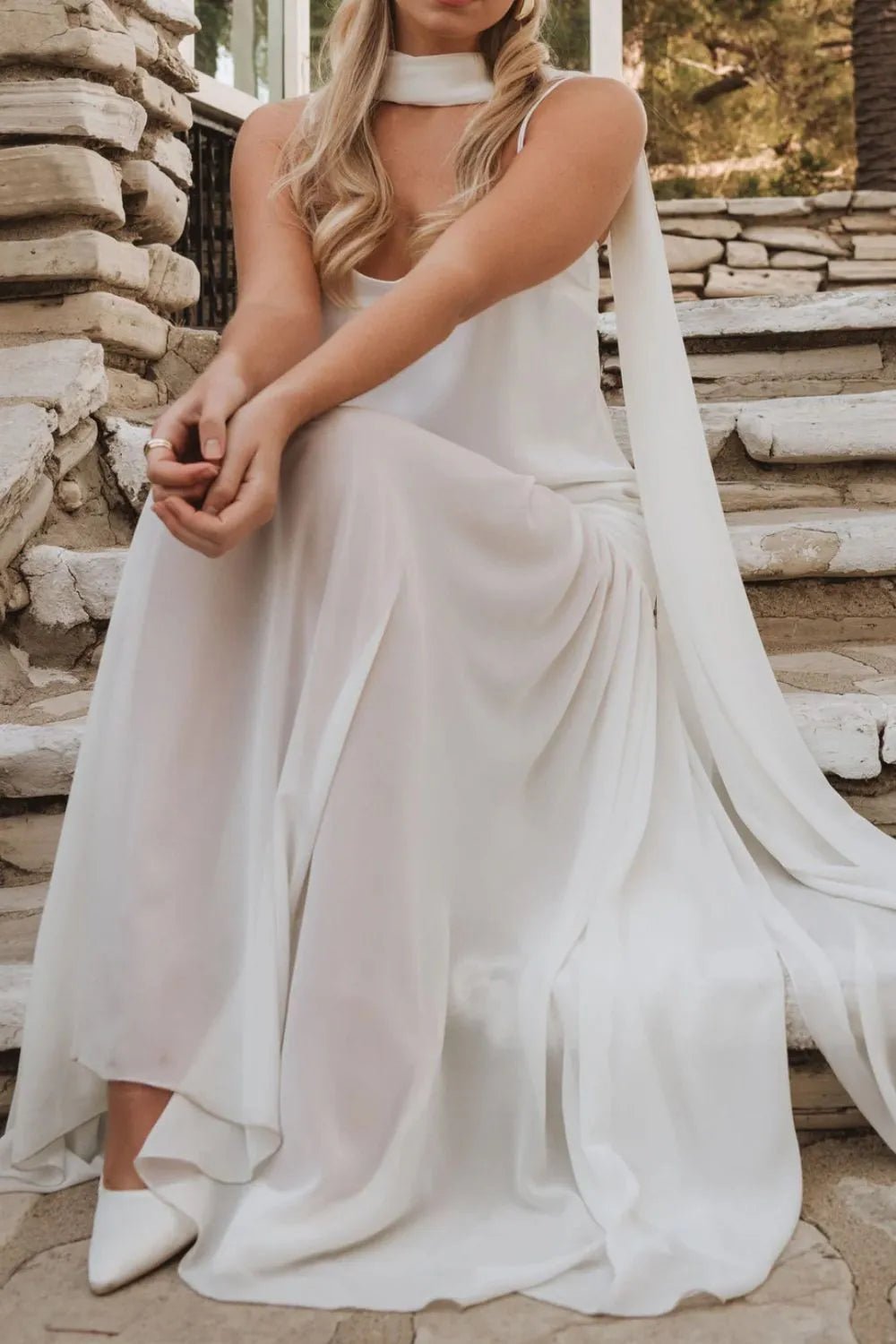 Maxi Cami Dress Women Adjustable Strap Sleeveless Summer Dress With Scarf ?? Kharites Shop - Image 12