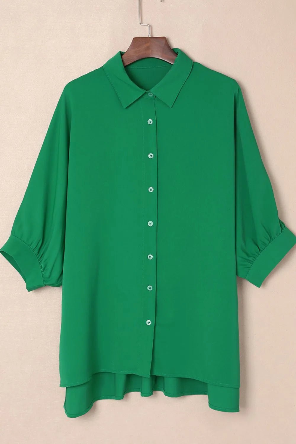 Collared Shirt Women Three Quarter Sleeve Button Down Casual Blouse ?? Kharites Shop - Image 12