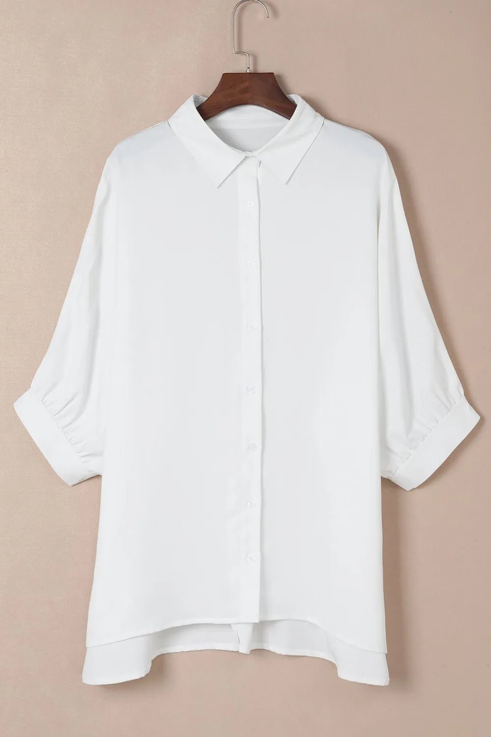 Collared Shirt Women Three Quarter Sleeve Button Down Casual Blouse ?? Kharites Shop - Image 4