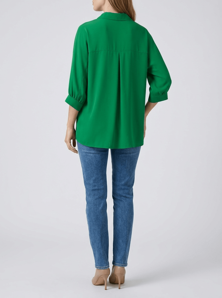 Collared Shirt Women Three Quarter Sleeve Button Down Casual Blouse ?? Kharites Shop - Image 10