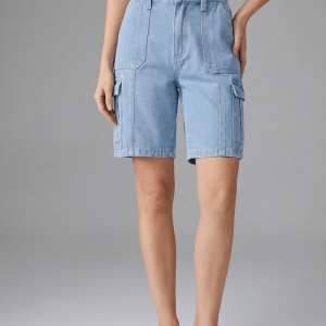 High Waisted Denim Shorts Women Washed Casual Summer Shorts Pockets ?? Kharites Shop