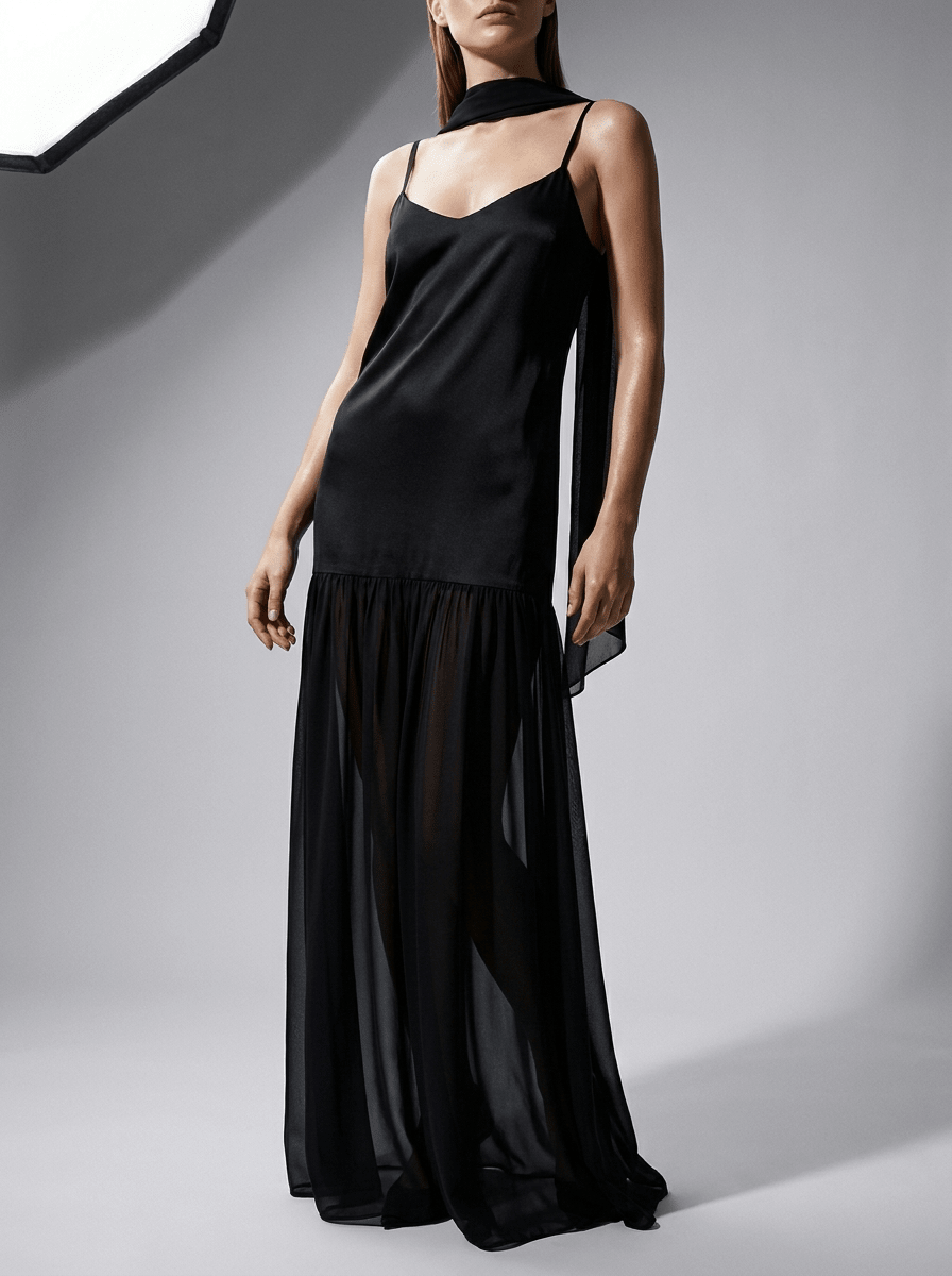 Maxi Cami Dress Women Adjustable Strap Sleeveless Summer Dress With Scarf ?? Kharites Shop - Image 15