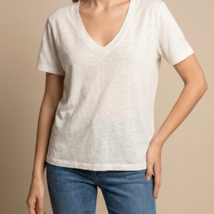 V Neck Cotton T Shirt Women Short Sleeve Basic Casual Everyday Top ?? Kharites Shop